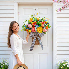 Pinkpuii gift ready floral wreath ideal for Easter Mother's Day or housewarmings