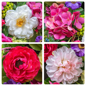 Pinkpuii wreath showcases full lush greenery and skilled craftsmanship for a realistic look.