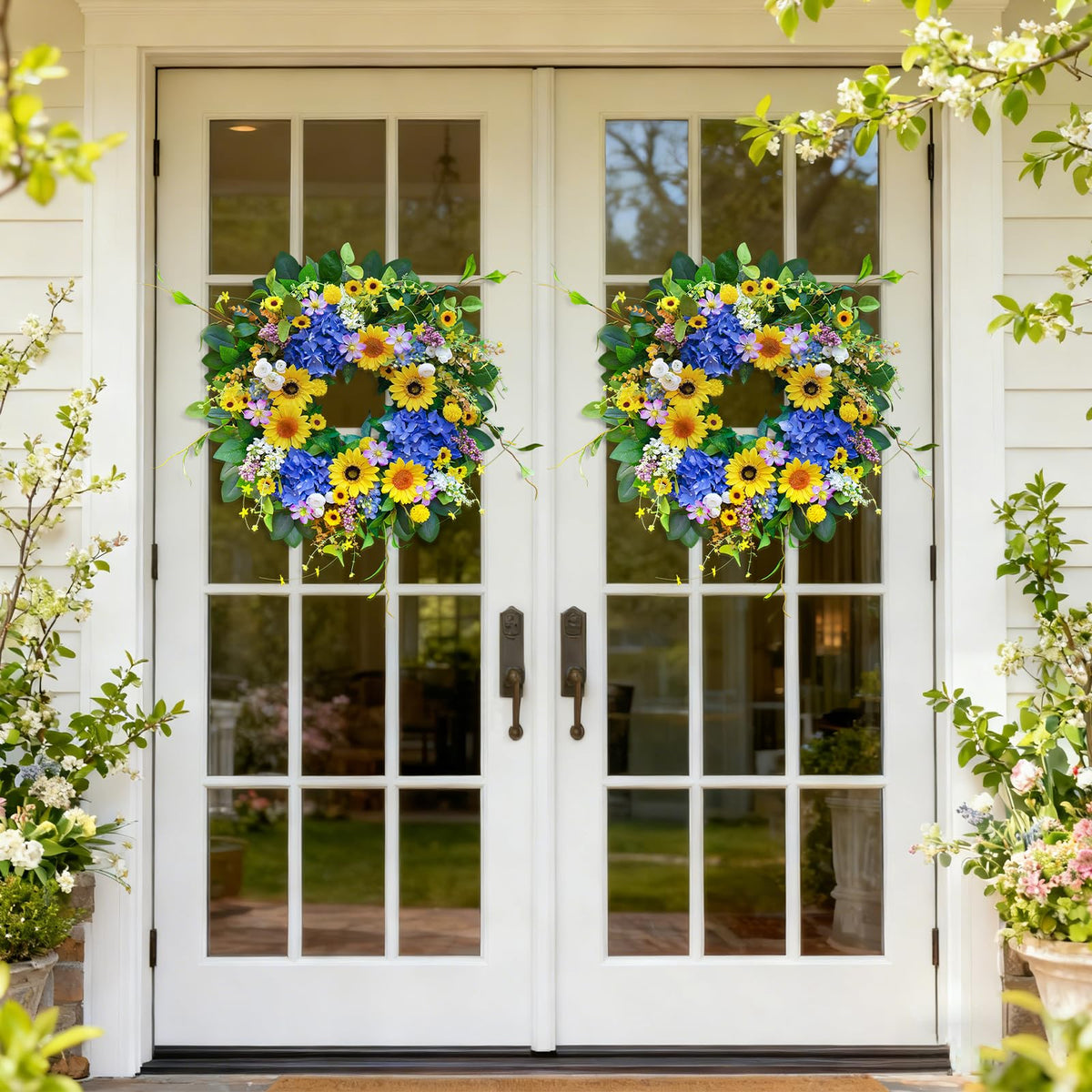 Pinkpuii window decor wreath adds seasonal charm to any room.