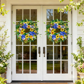 Pinkpuii window decor wreath adds seasonal charm to any room.