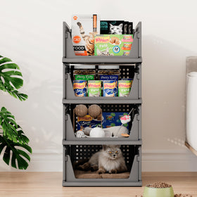 Pinkpum set of 6 on kitchen shelf keeps essentials accessible.