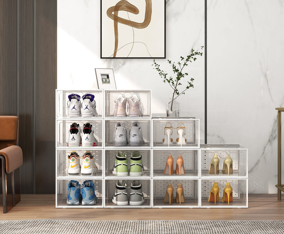 Pinkpum XXL shoe box easy assembly enables quick setup.