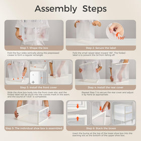 Pinkpum XXL shoe box entryway use keeps shoes organized.