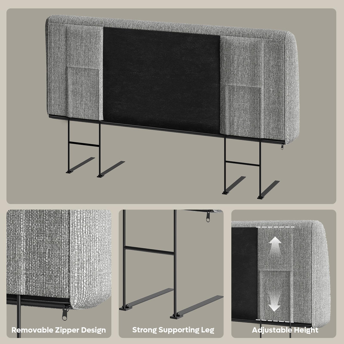 Pinmoco damage-free installation protects walls and floors during setup.