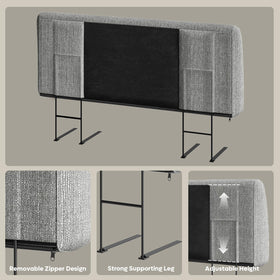 Pinmoco damage-free installation protects walls and floors during setup.