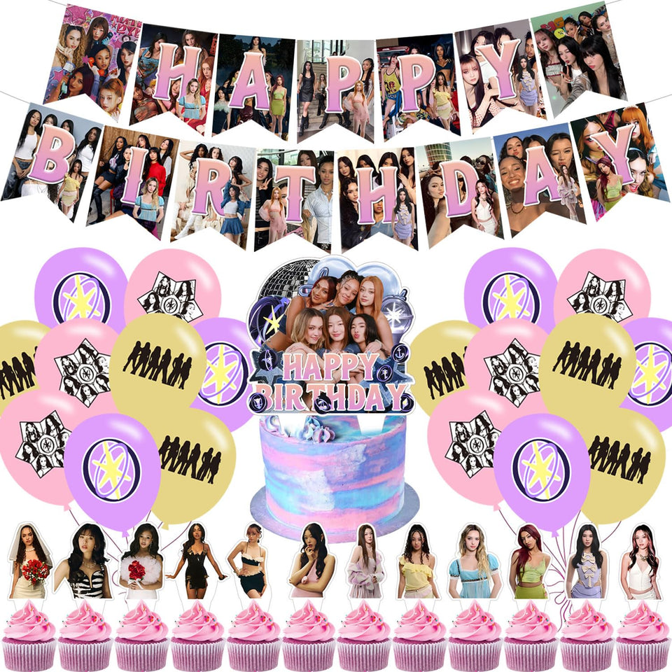 PINUO birthday banner with Happy Birthday for a festive celebration.