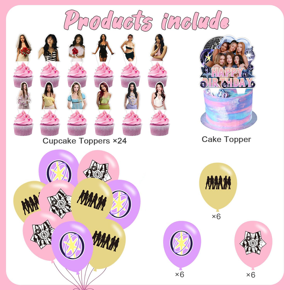 PINUO 24 cupcake toppers brighten treats with themed flair.