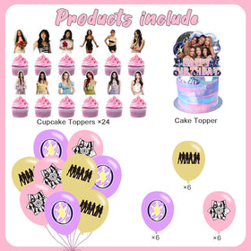 PINUO 24 cupcake toppers brighten treats with themed flair.