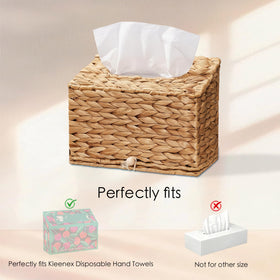 PINXIURY natural water hyacinth weave adds rustic charm to countertops.