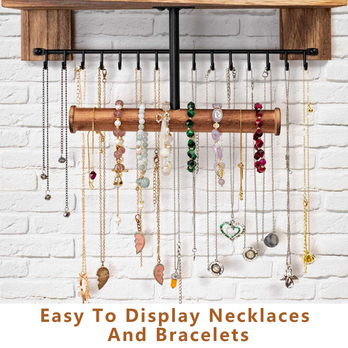 Pinzoveco four-hook display with vintage styling for versatile placement