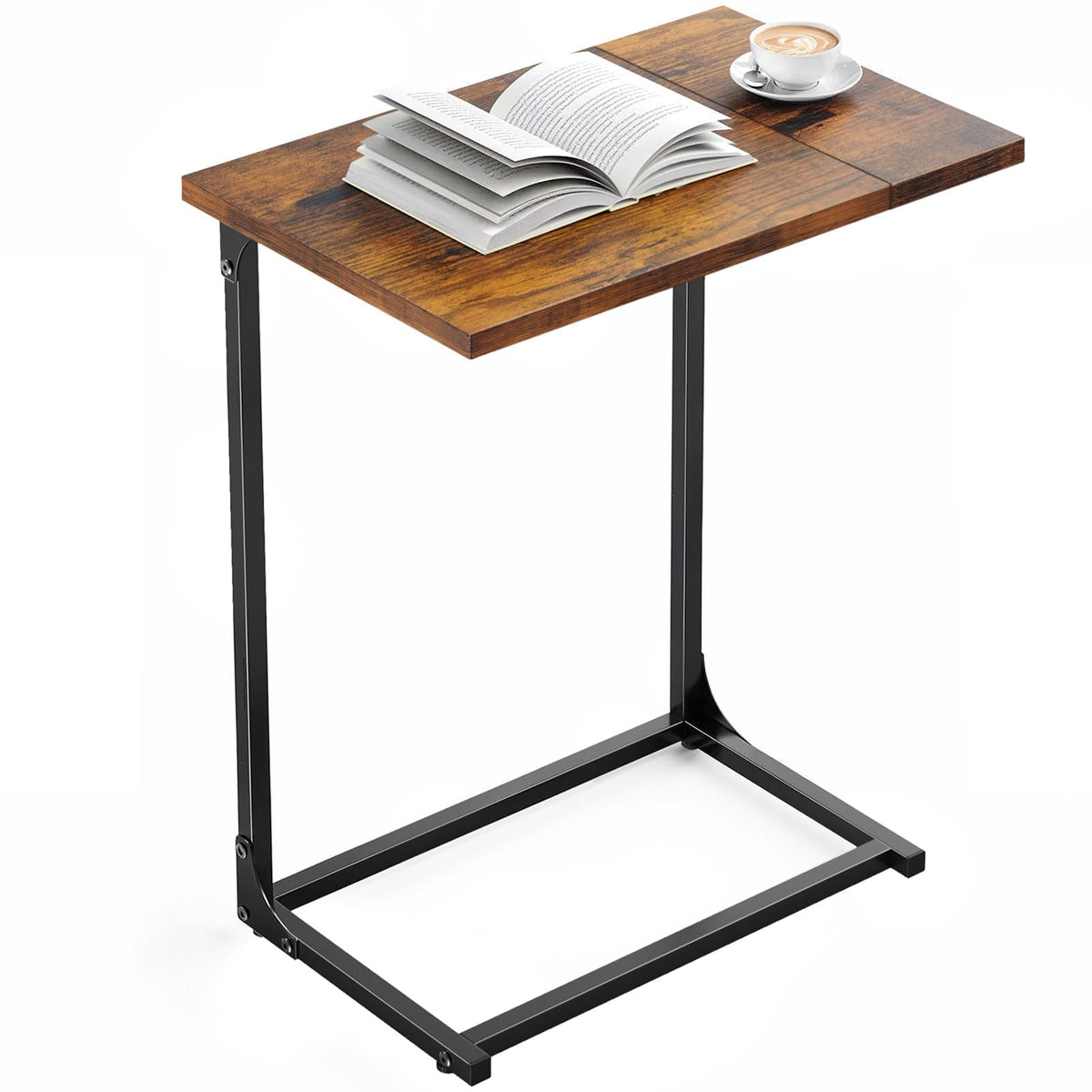 Pipishell C Shaped Side Table large surface area for drinks and laptop