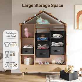 Pipishell in a child's room to organize toys and clothes