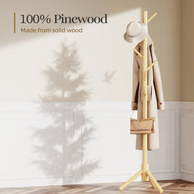Pipishell free-standing coat tree blends with modern décor while organizing spaces.
