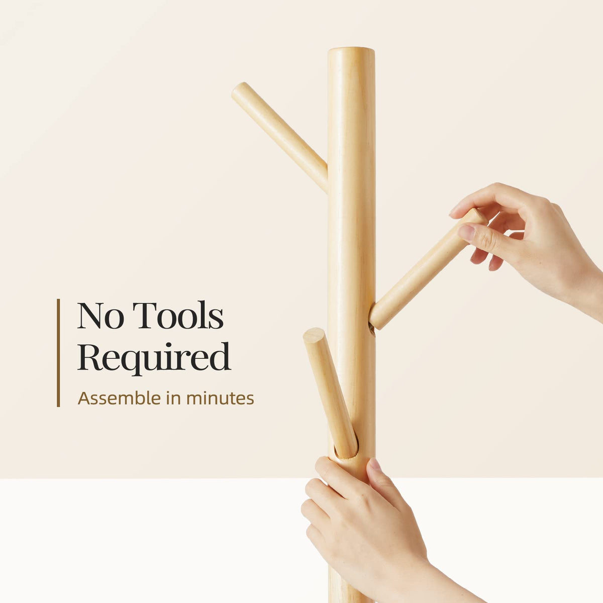 Pipishell coat rack features polished rods that prevent snagging fabrics.