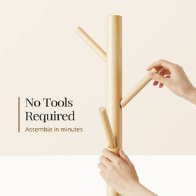 Pipishell coat rack features polished rods that prevent snagging fabrics.