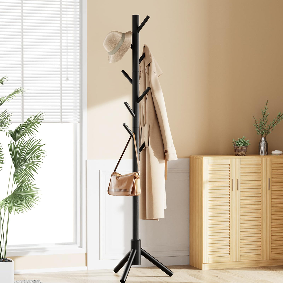 Pipishell coat stand placed in hallway or entryway