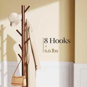 Pipishell height-options coat tree with three heights for all users
