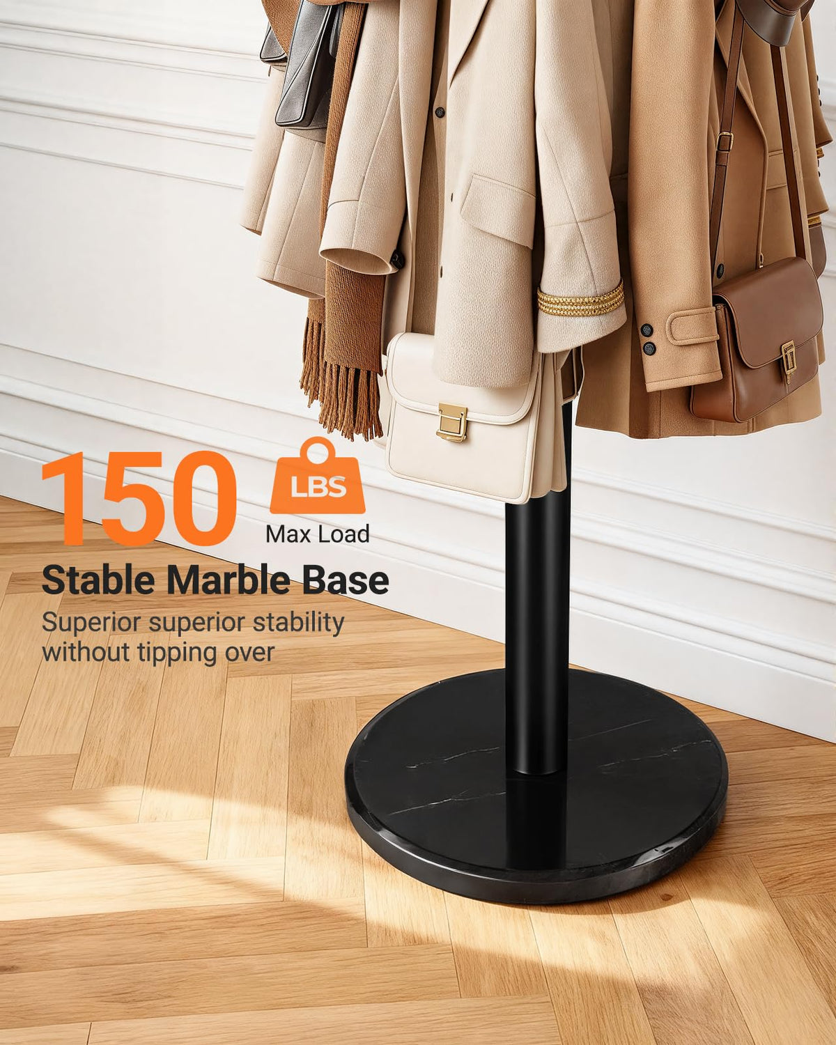 Pipishell detachable umbrella holder keeps umbrellas handy.