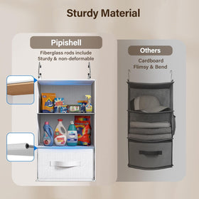 Pipishell removable drawers provide extra compartments for small items.