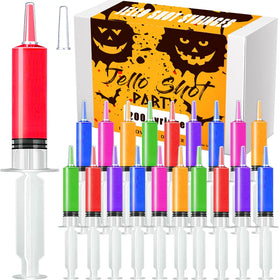 PISSION 100-pack syringes with tip cap for clean, mess-free 20ml jello shots