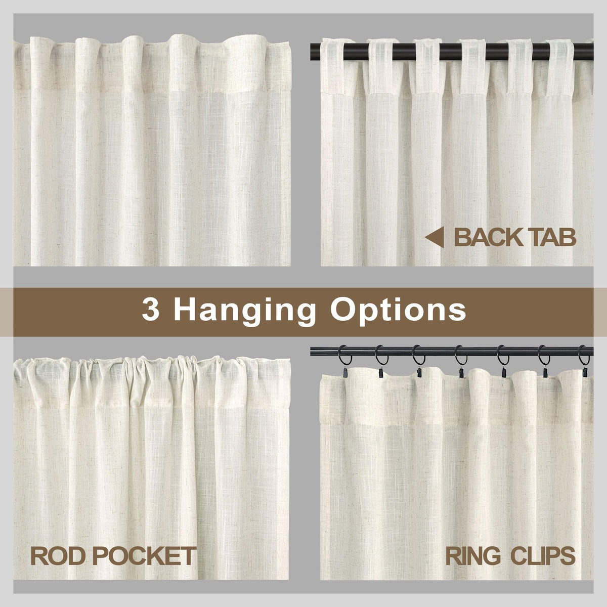 Pitalk airy open-weave curtains create breathable space with balanced light.