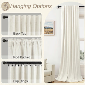 Pitalk clip rings compatible drapes enable smooth sliding and customization.