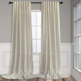Pitalk flax linen curtains two panels with soft light filtering for living room