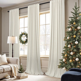 Pitalk neutral boho linen texture drape complements living spaces with soft drape.