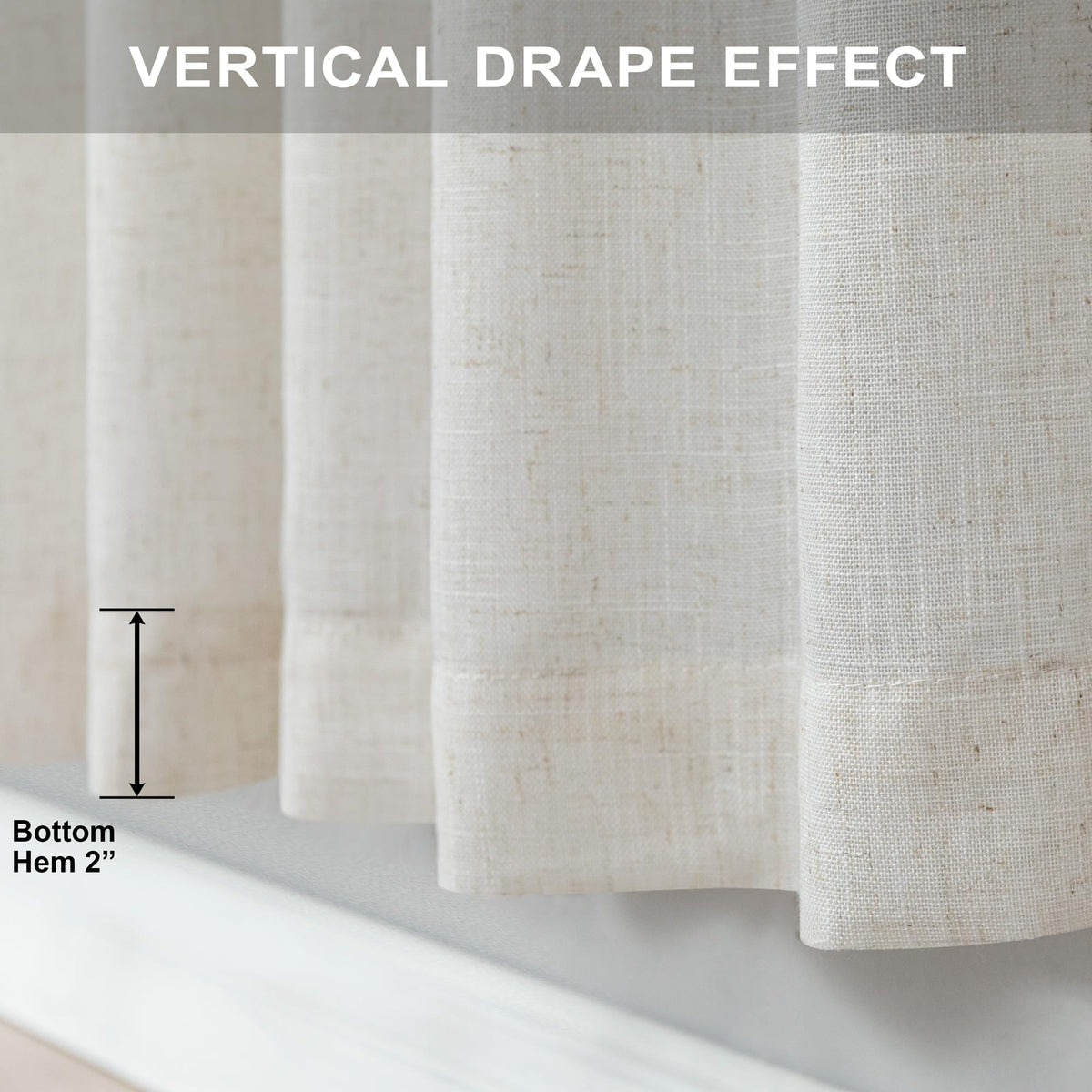 Neutral earth tone draperies complement modern rustic and traditional interiors.