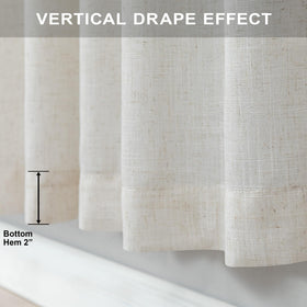 Neutral earth tone draperies complement modern rustic and traditional interiors.