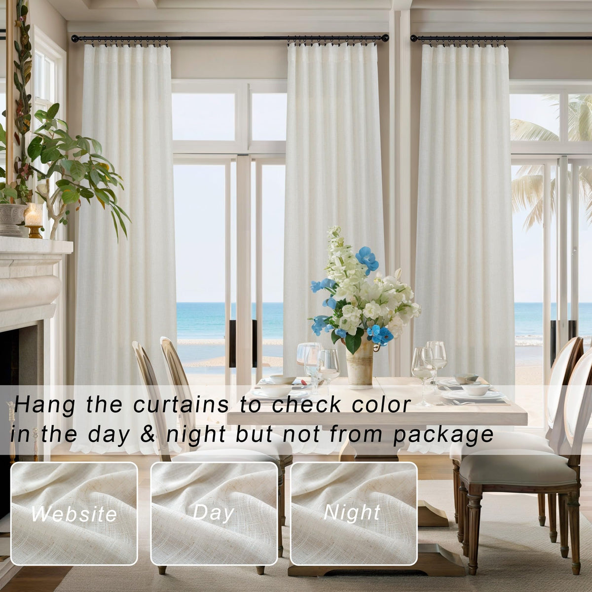 Open weave fabric creates an airy, breathable ambience in living spaces.