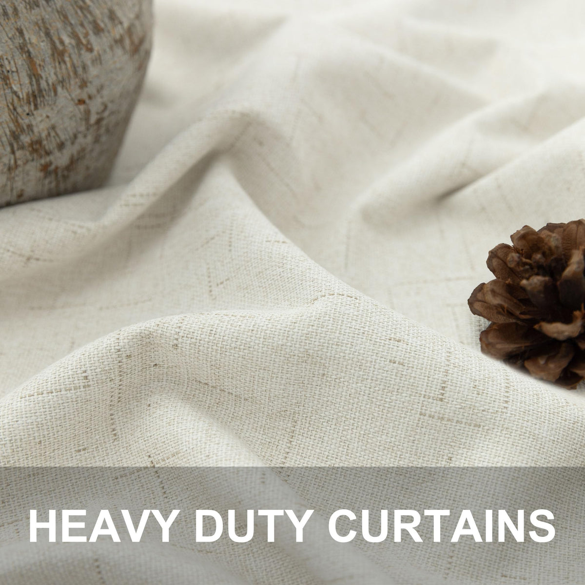 Pitalk thermal insulated blackout drapes help regulate room temperature seasonally.