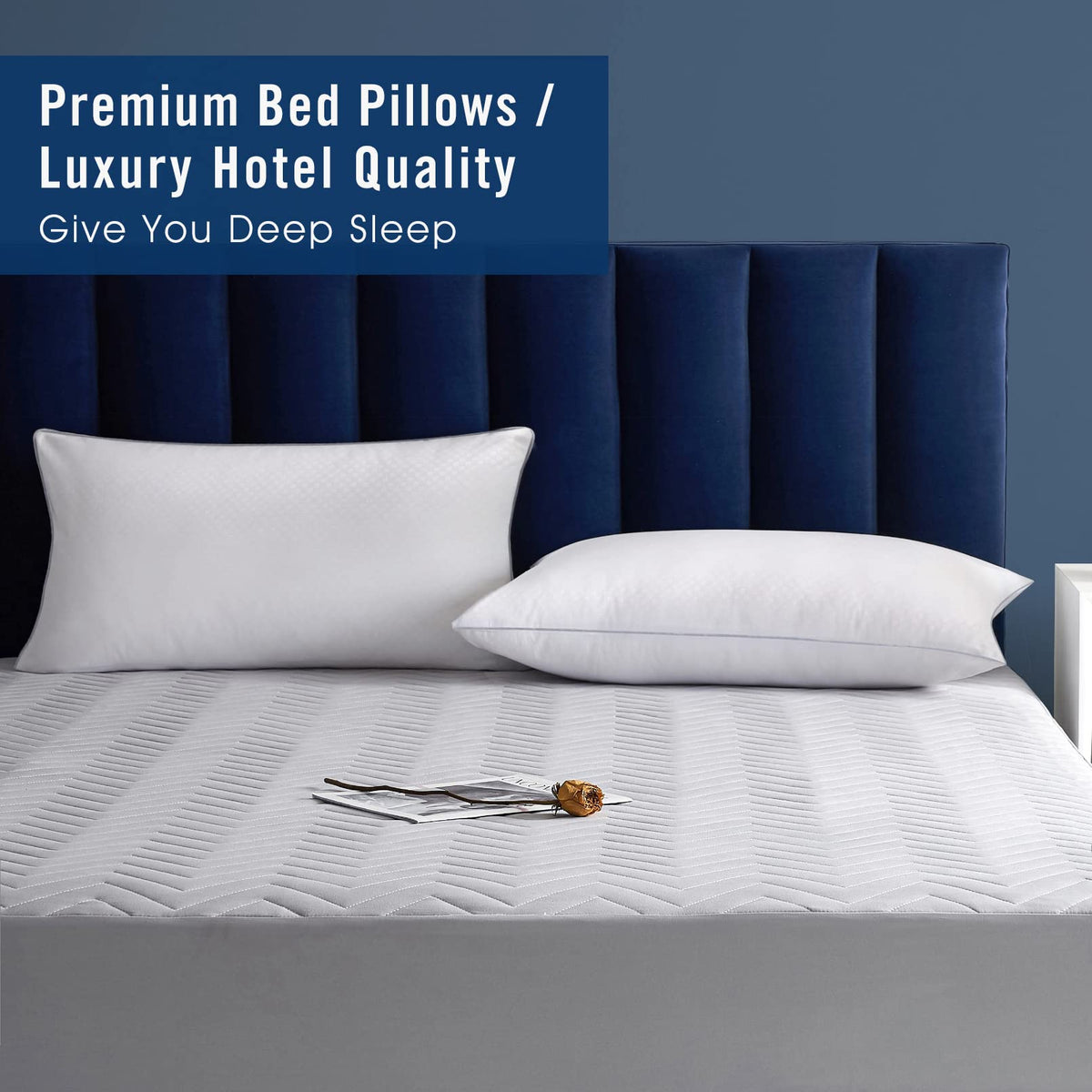 Piwaal bedroom scene with two pillows delivering cozy home comfort.
