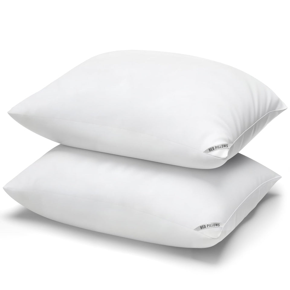 Piwaal luxury hotel pillows front view highlights plush comfort for all sleeping positions.