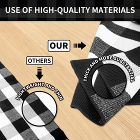 PIXFAIRY buffalo plaid rug bathroom keeps floors warm and easy to tidy.