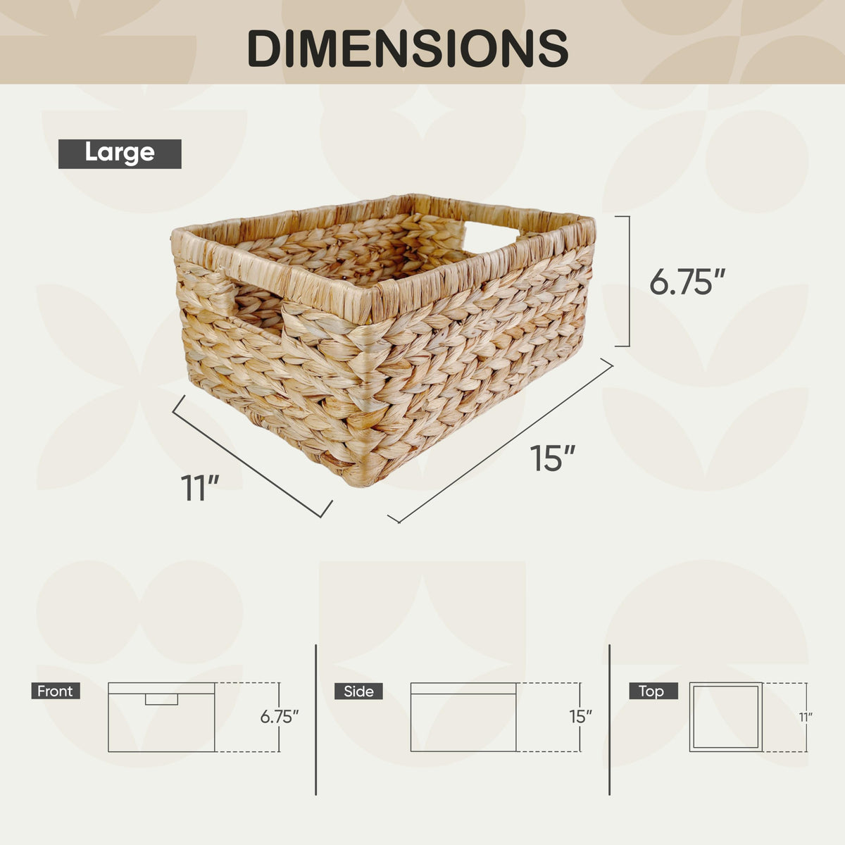 Pixoframe versatile storage basket can double as a gift basket.