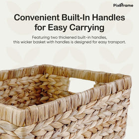 Pixoframe spacious organizer holds towels and blankets neatly.