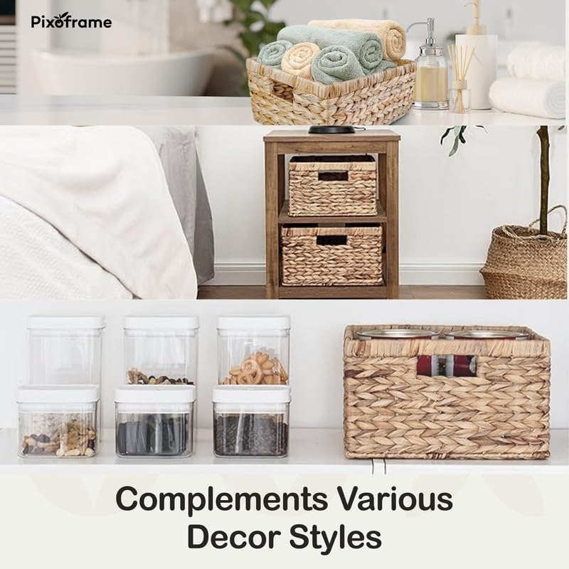 Pixoframe hyacinth fiber brings earthy charm to home decor.
