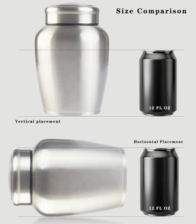 P.J. homsv urn lid sealed airtight for secure, moisture-resistant storage