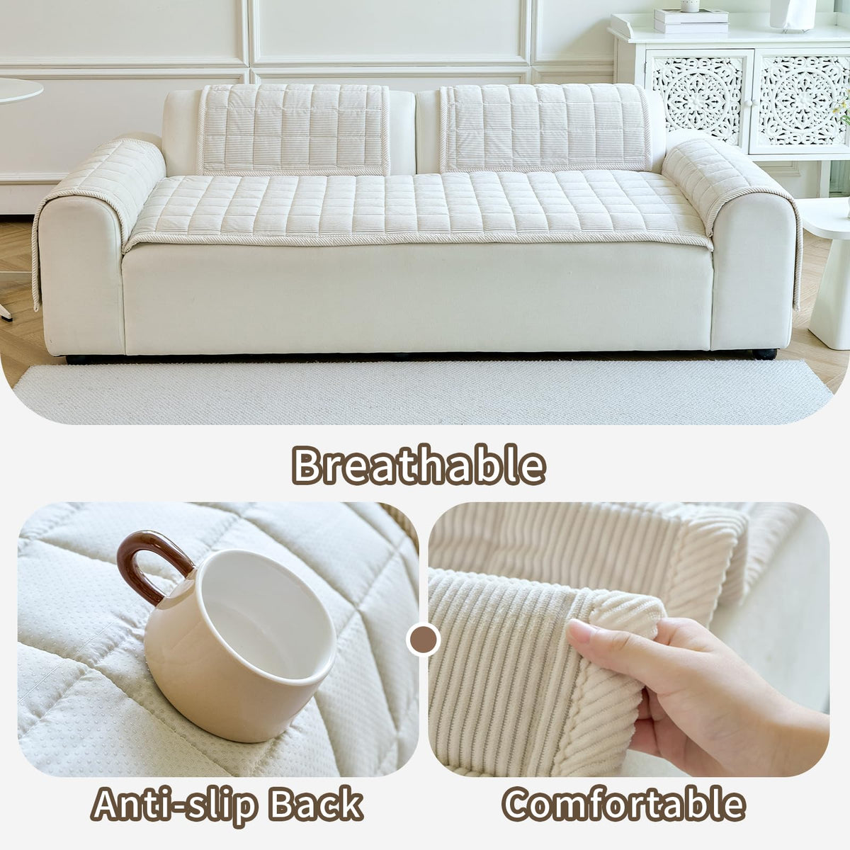 PJLZJFBY couch cover in living room shows versatile setup for pets.