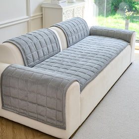 PJLZJFBY soft corduroy couch cover adds warmth and comfort for pets.