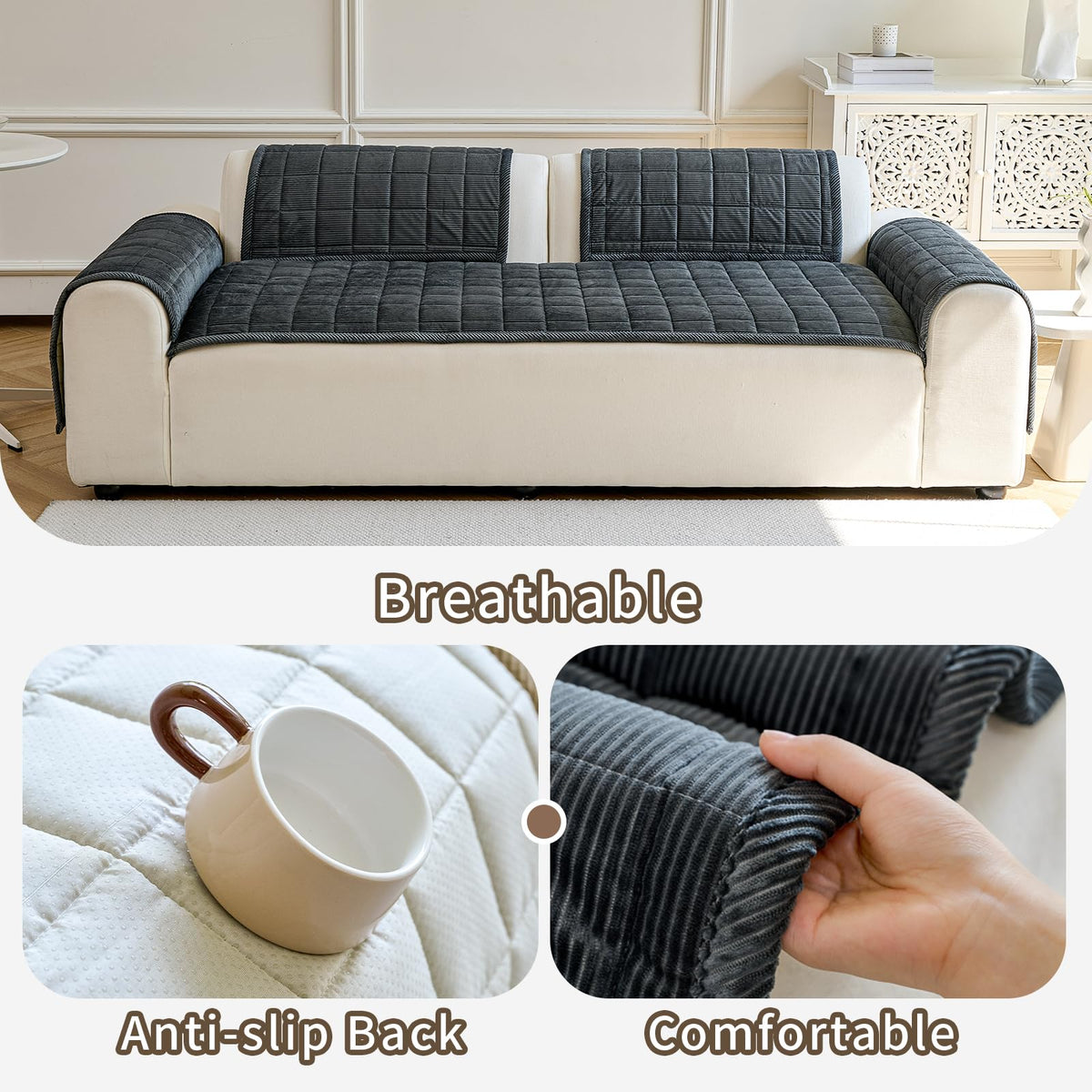 PJLZJFBY multiuse couch cover suitable as pet mat or car seat liner.
