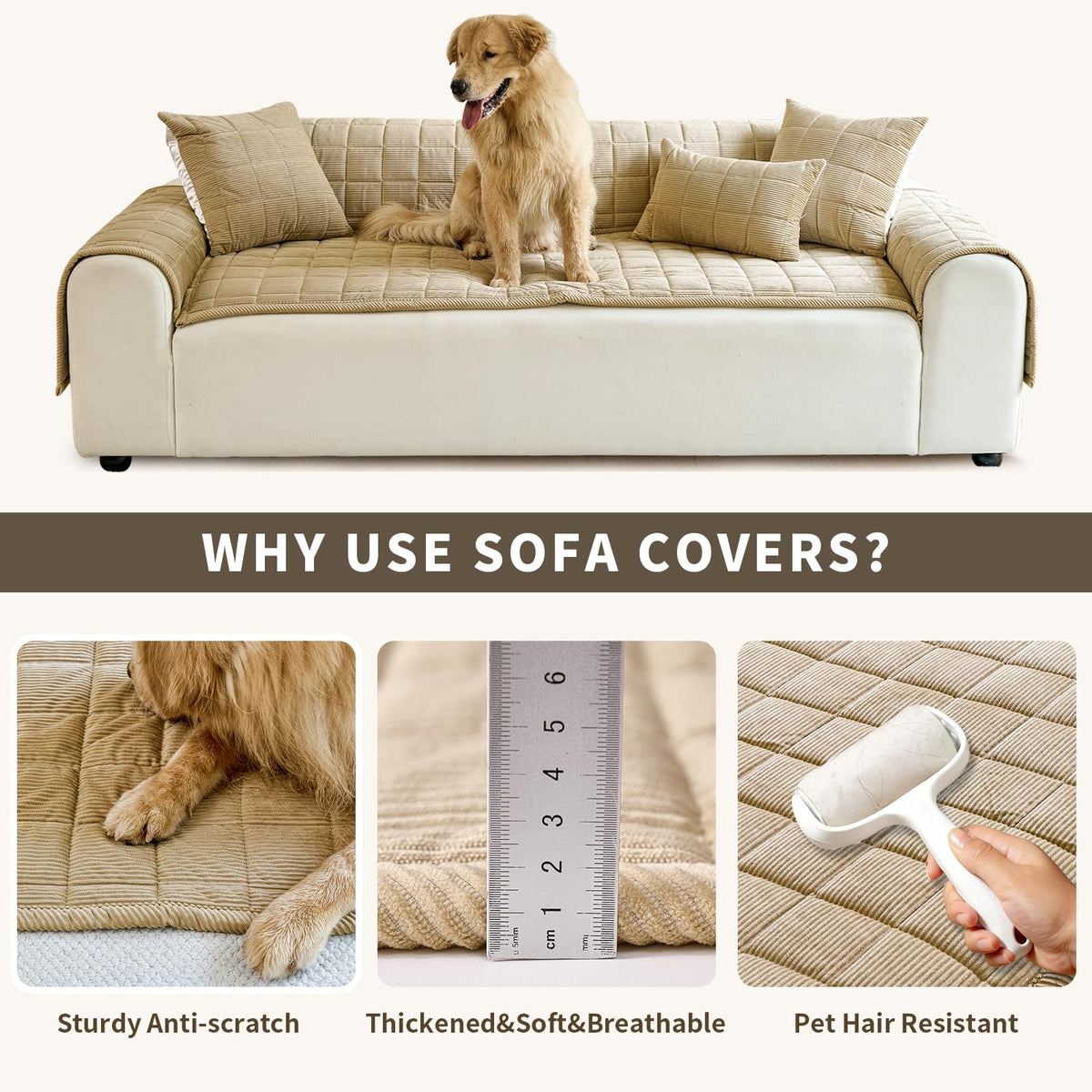 PJLZJFBY soft corduroy fabric adds warm, cozy feel for pets.