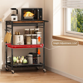 Pkuyres cart with ergonomic handles and smooth wheels for easy mobility.