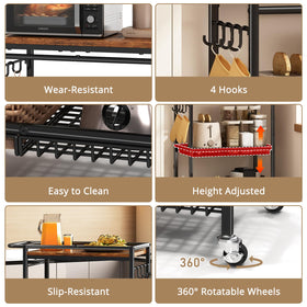 Pkuyres lower shelves hold 60 lbs each for groceries or tools.