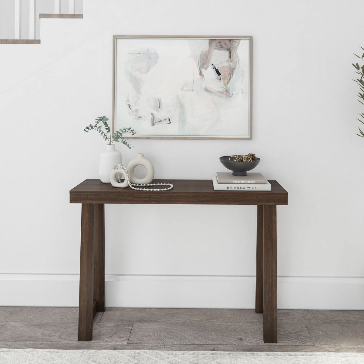Plank+Beam Classic Console Table side view showing slim profile