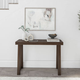 Plank+Beam Classic Console Table side view showing slim profile