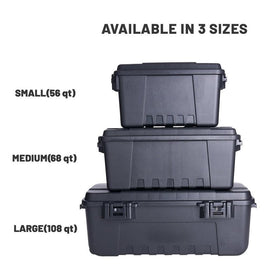 Plano Sportsman's Storage Trunk lockable lid for secure, on the go transport