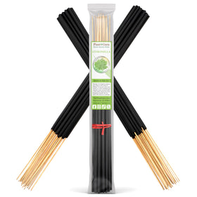 Plant Guru Citronella Exotic Incense Sticks, 19-inch long, crisp outdoor aroma.