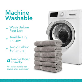 Pleasant Home 6-pack gray towels a durable, long-lasting option